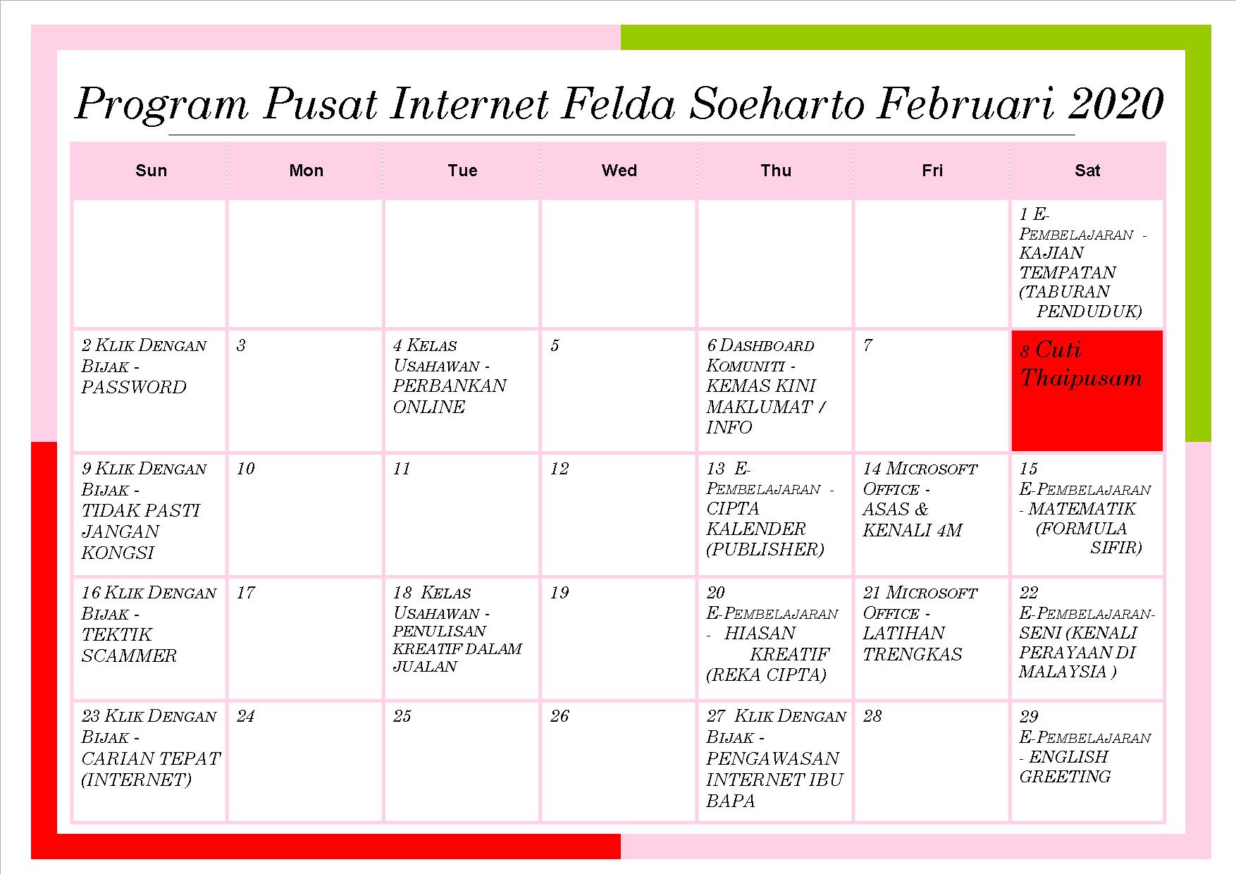 JADUAL FEB 2020