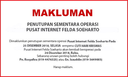 NOTIS CUTI KRISMAS