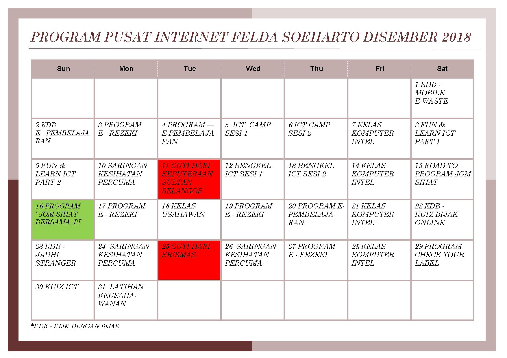 PROGRAM DEC 2018