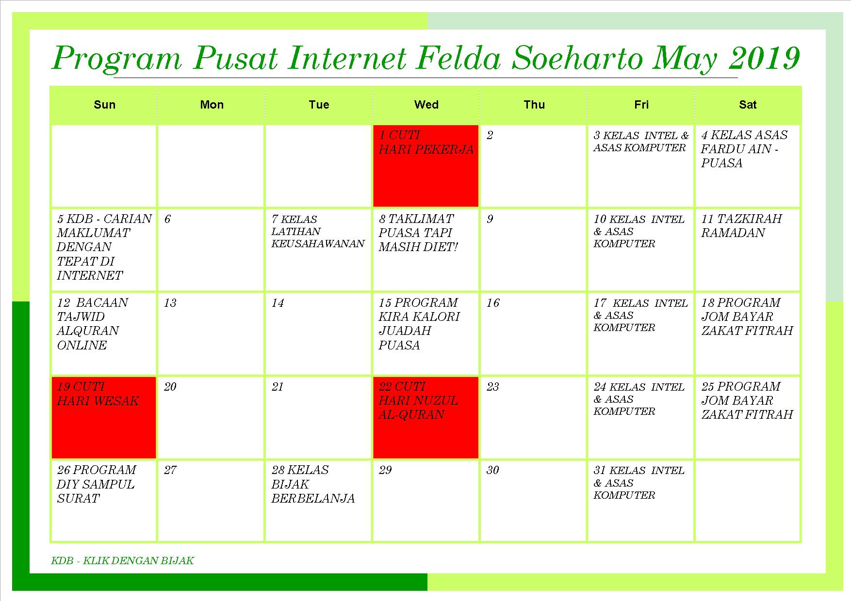 PROGRAM MAY 2019