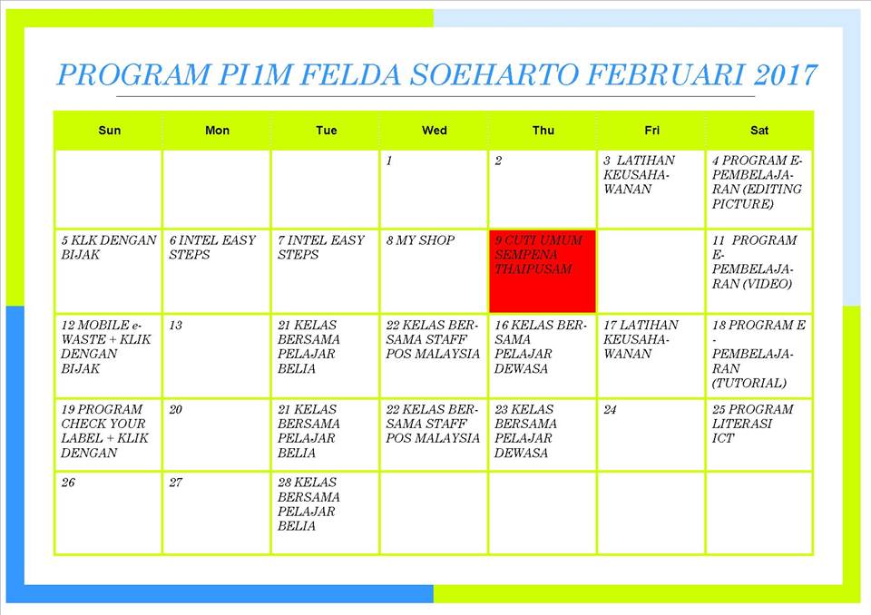 jadual feb 17