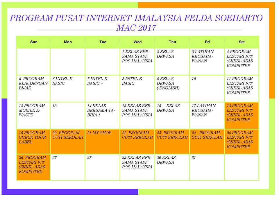 jadual mac 17