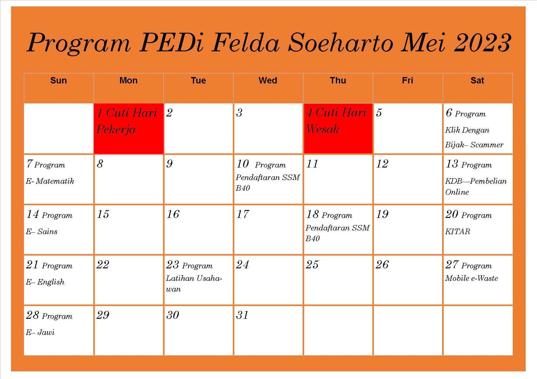 jadual mei